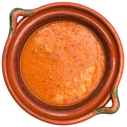 Cazuela de barro con frijoles